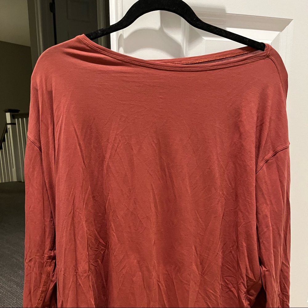 Size 12 Lululemon loose fit long sleeve T